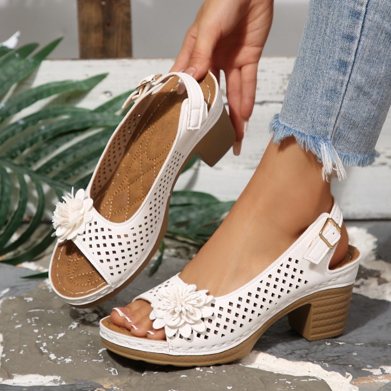 Women'S Shoes Quality - Sandales à talons épais pour femmes,