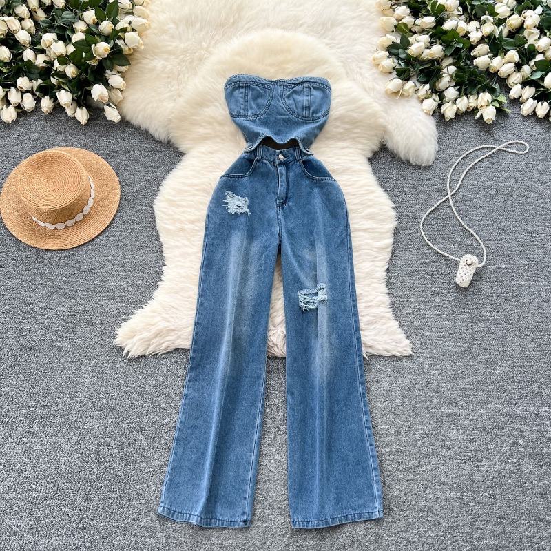 Women Shoes Jeans - Combinaisons en jean pour femmes, une