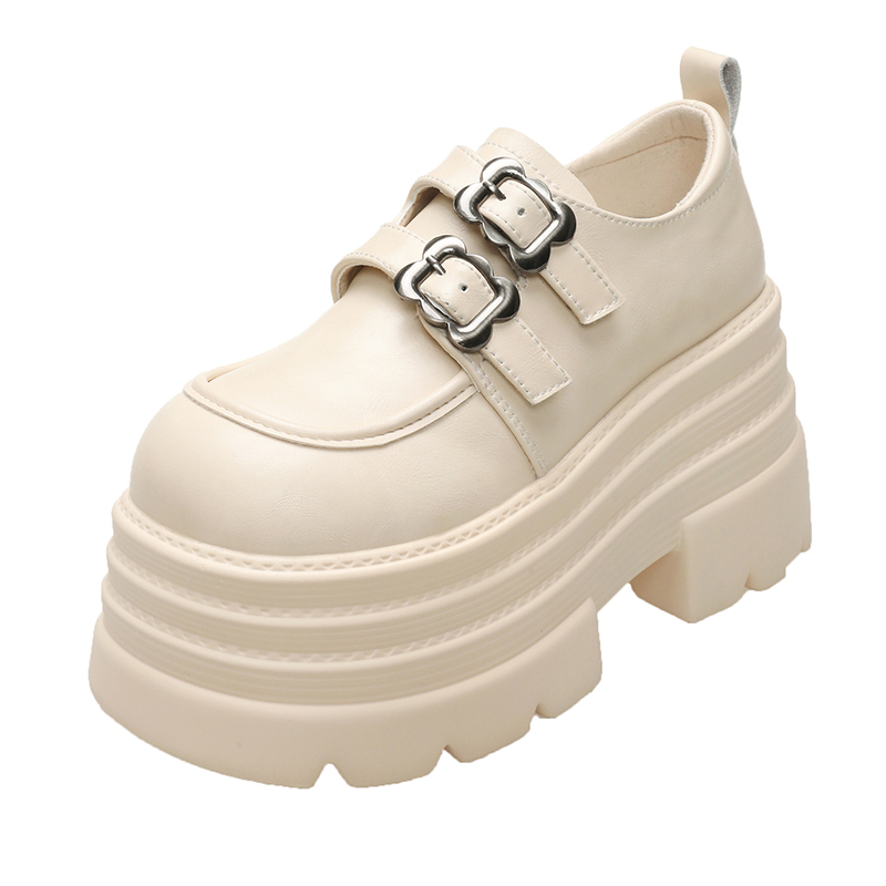 Women Shoes Japanese Brand - Mocassins à plateforme en cuir PU