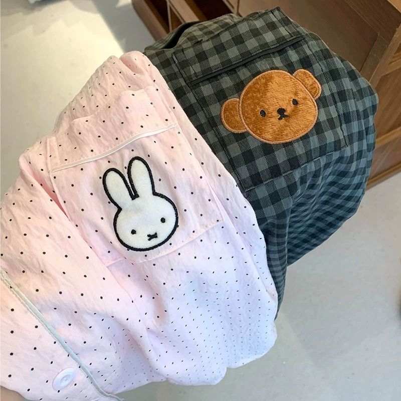 Women Shoes Xxl - Pyjama Miffy Kawaii Anime à pois