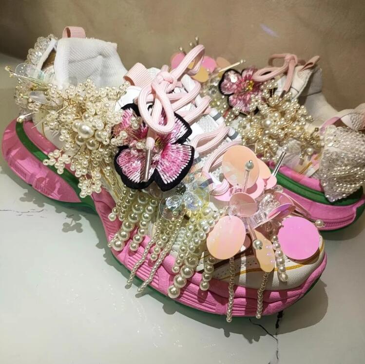 Women Shoes Store - Style princesse perles gland paillettes papa
