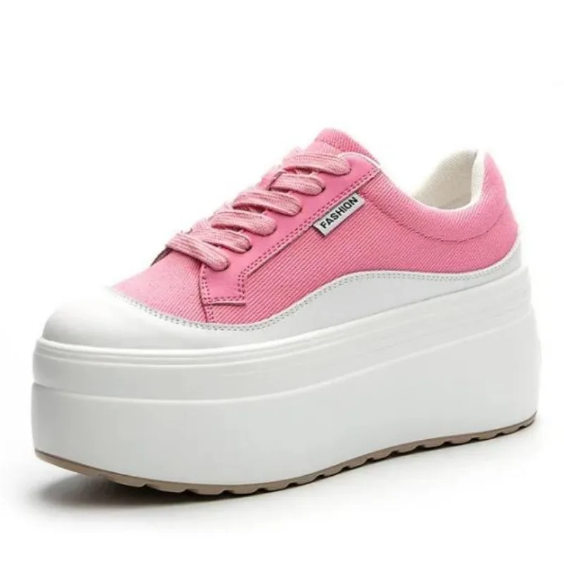 Women Shoes Store - Chaussures à plateforme compensées en cuir