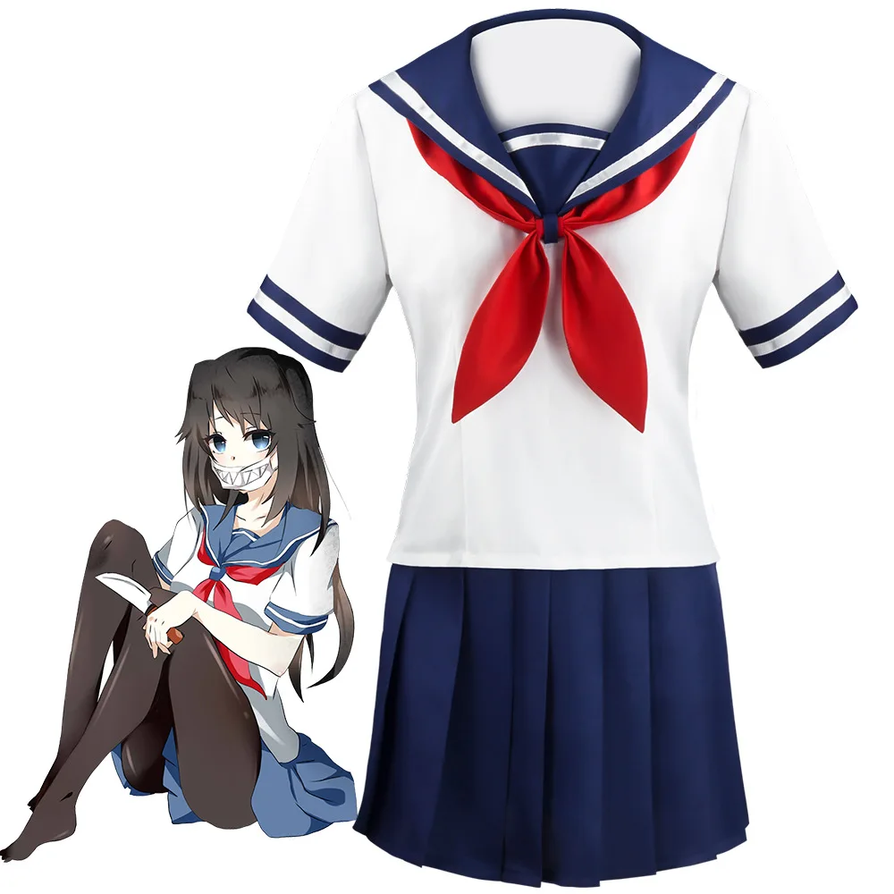 Women'S Shoes Navy Blue - Costume de cosplay pour fille, jupe