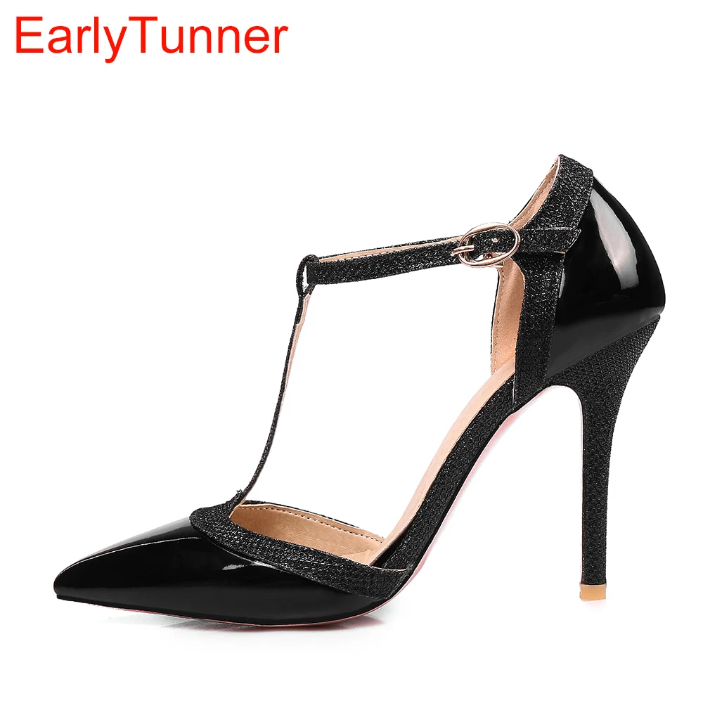 Women'S Shoes Big Feet - Flambant neuf été Sexy rouge abricot