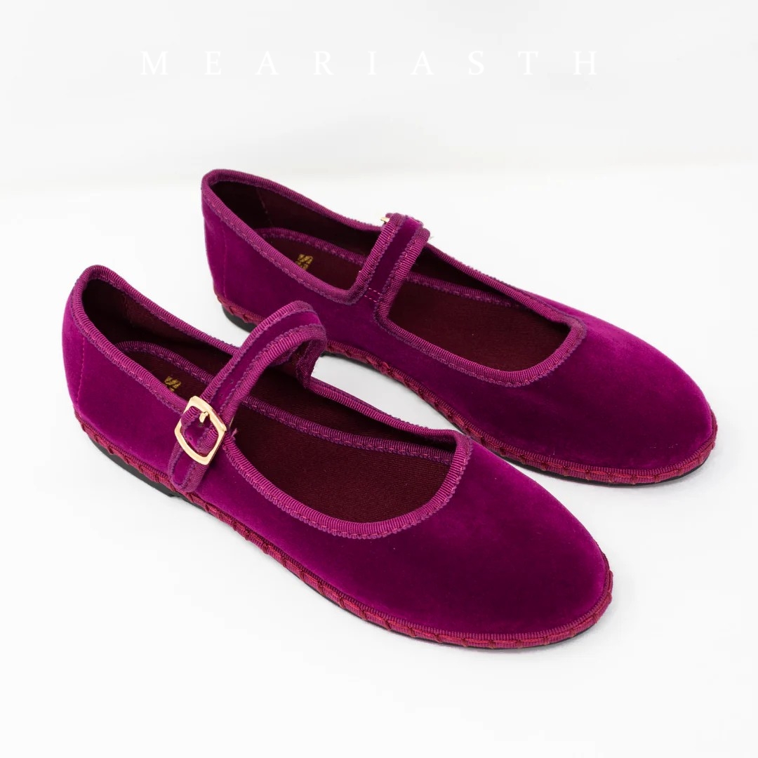 Women Shoes Jeans - Chaussures plates Red Mary Jeans pour