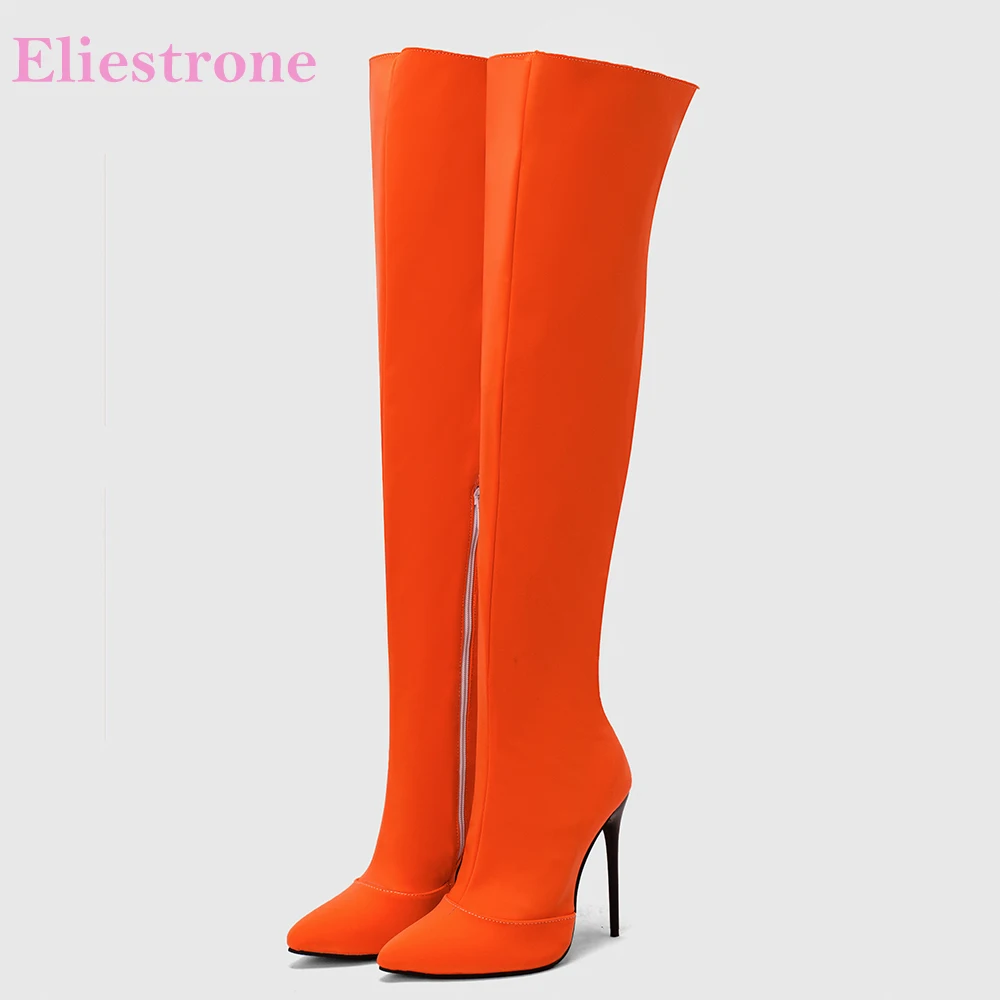 Women'S Shoes Big Feet - Nouveau hiver Glamour Orange jaune femmes