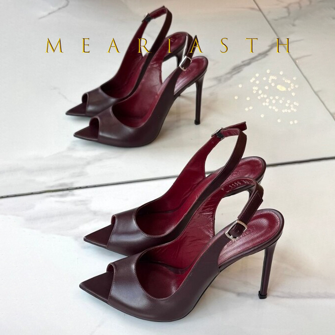 Women Shoes Japanese Brand - Sandales en cuir verni en noir