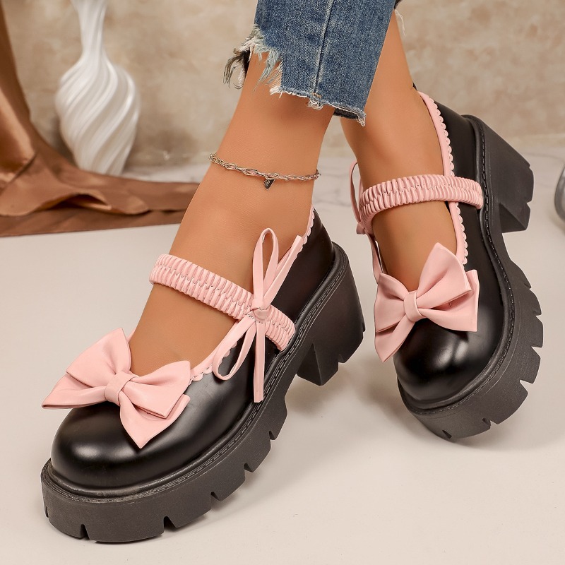 Women Shoes Japanese Brand - Chaussures Mary Jane à nœud de