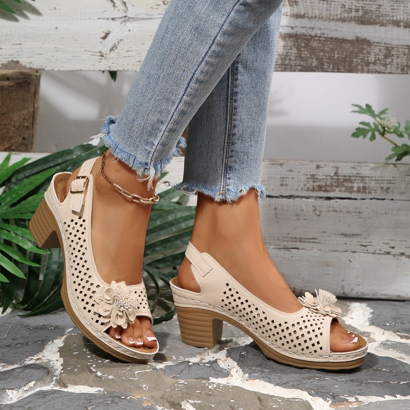 Sandales à talons épais pour f - Women'S Shoes Quality avis et prix