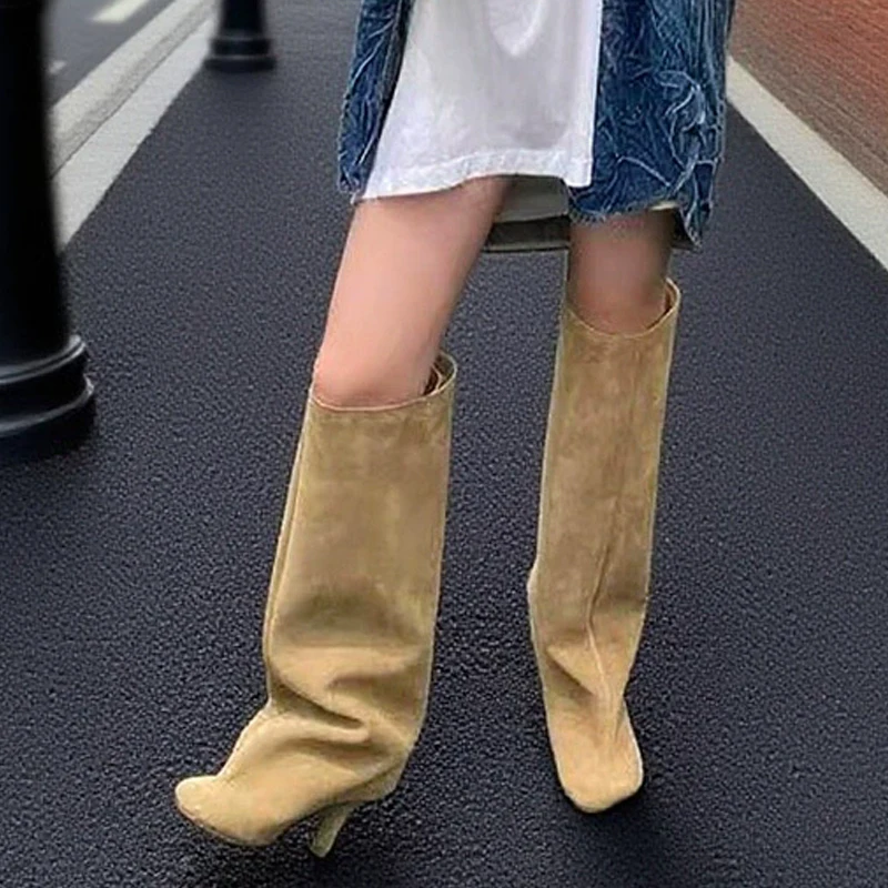 Hiver rue Punk bout rond femme - High Knee Heel Boots avis et prix