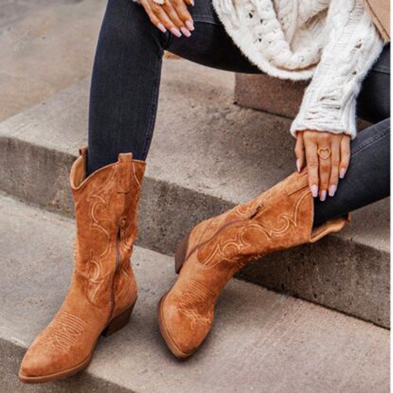 Bottes de Cowboy à plateforme  - Women Shoes Jeans avis et prix