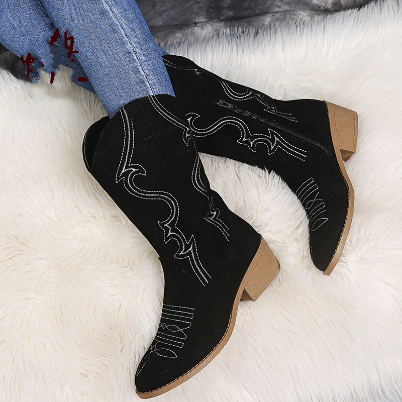 Bottes de Cowboy à plateforme  - Women Shoes Jeans avis et prix