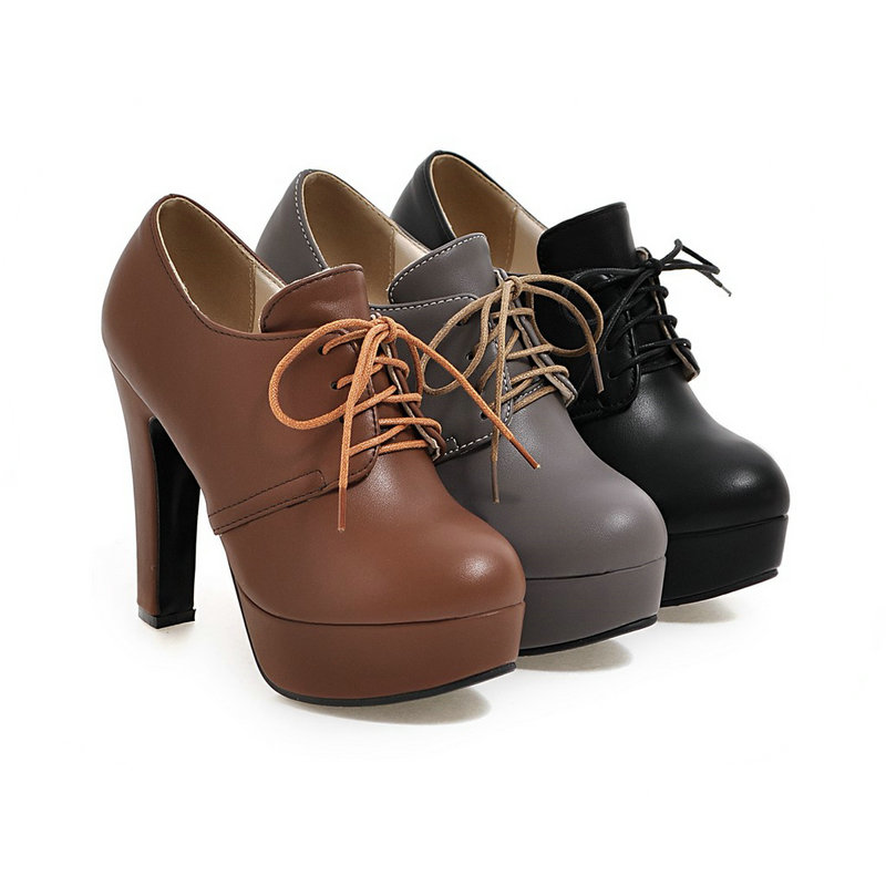 Bout rond marron noir gris à l - Women'S Shoes Big Feet avis et prix