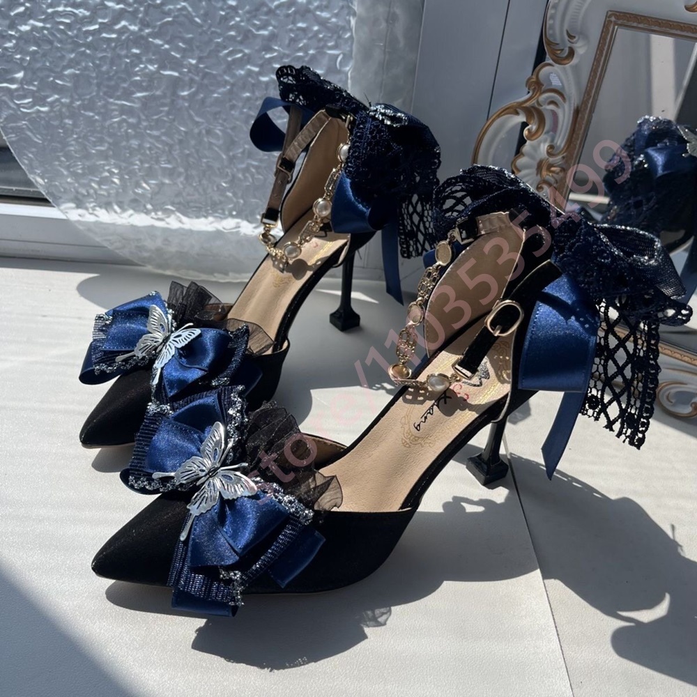 Nouvelles Escarpins en Satin à - Women'S Shoes Navy Blue avis et prix