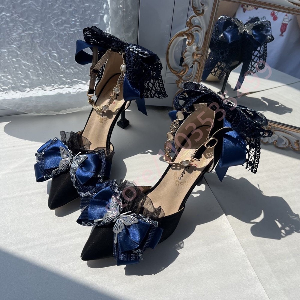 Nouvelles Escarpins en Satin à - Women'S Shoes Navy Blue avis et prix