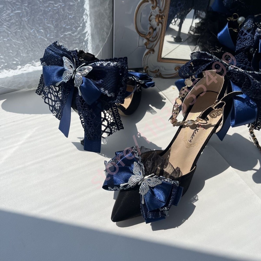 Nouvelles Escarpins en Satin à - Women'S Shoes Navy Blue avis et prix