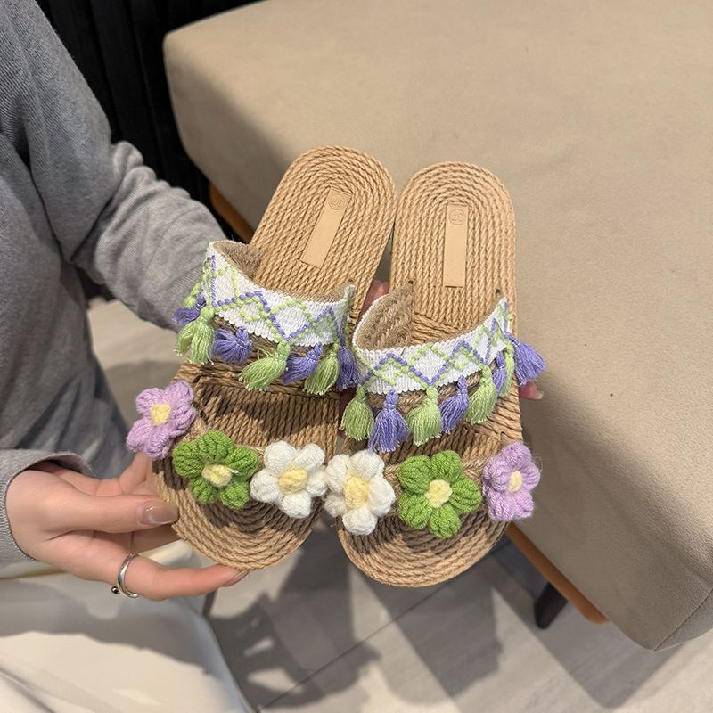Sandales en jute tressées tend - Women Shoes Must Have avis et prix