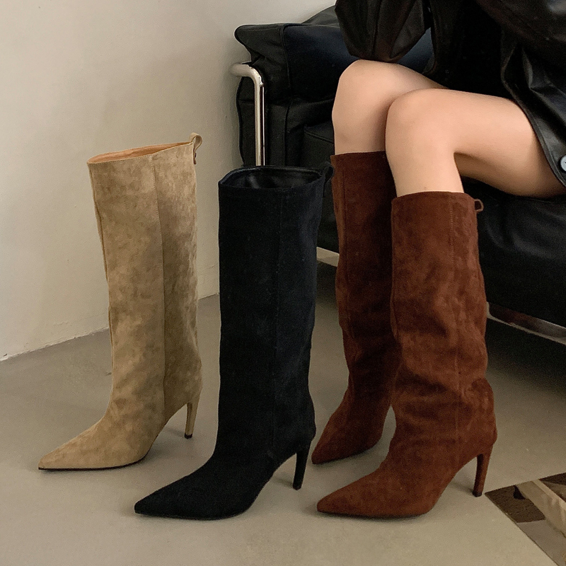 Rue Punk hiver Vintage bout po - High Knee Heel Boots avis et prix