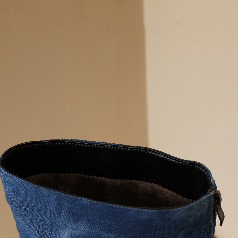 Bottes hautes au genou pour fe - Women Shoes Jeans avis et prix