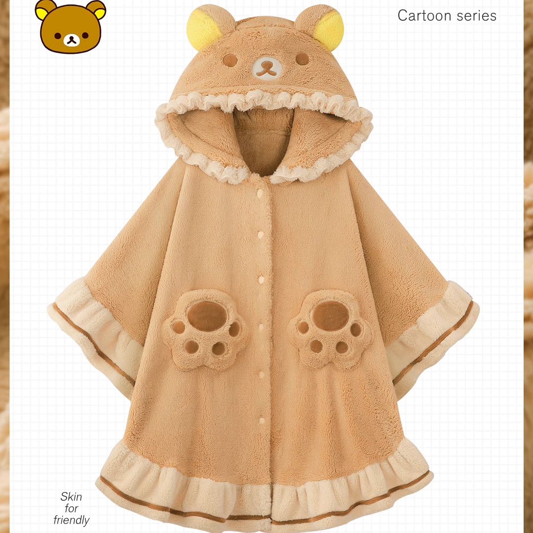 Robe poncho à capuche Rilakkum - Women Shoes Xxl avis et prix
