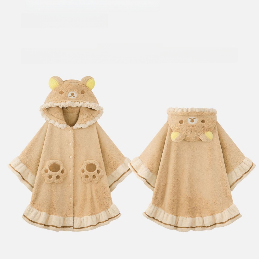 Robe poncho à capuche Rilakkum - Women Shoes Xxl avis et prix