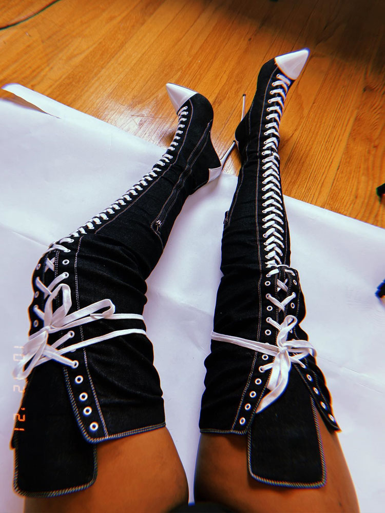 2025 nouvelles femmes bout poi - Women Shoes Jeans avis et prix