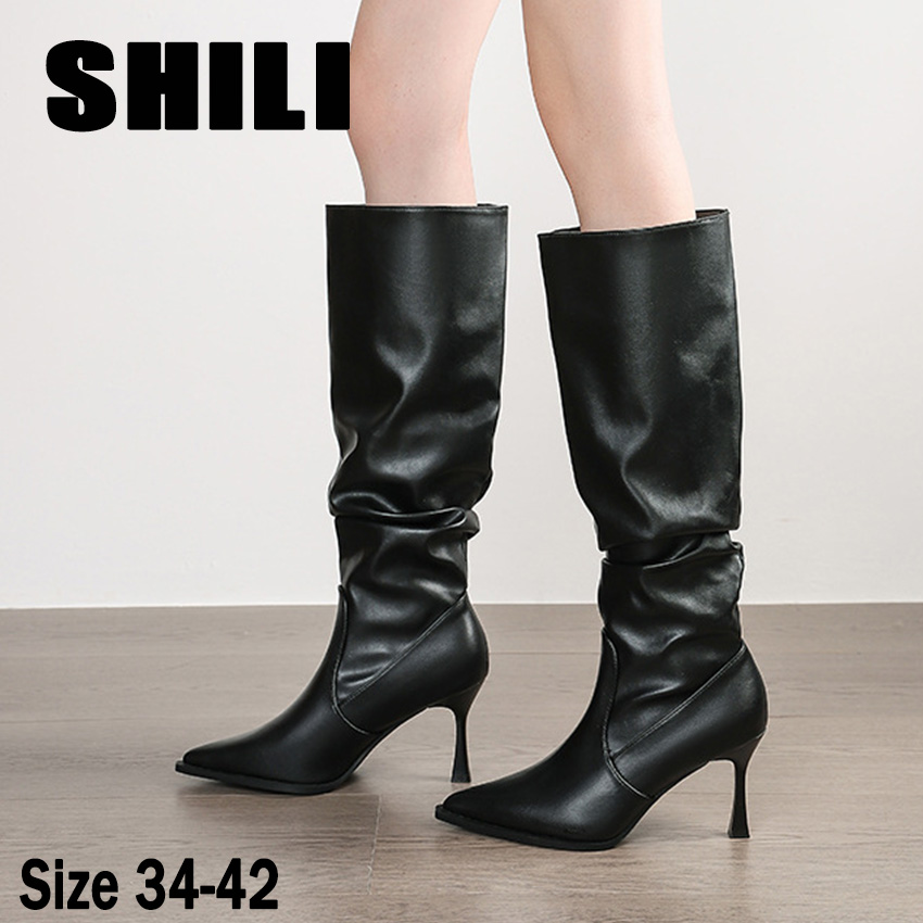 Bottes hautes pour femmes à bo - High Knee Heel Boots avis et prix