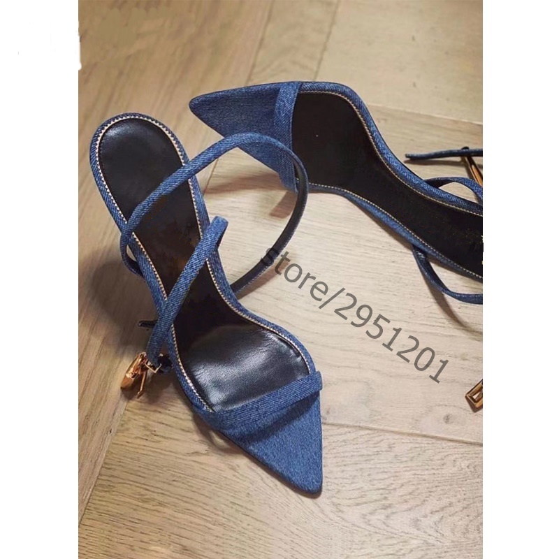 Sandales pointues à lanières d - Women Shoes Jeans avis et prix