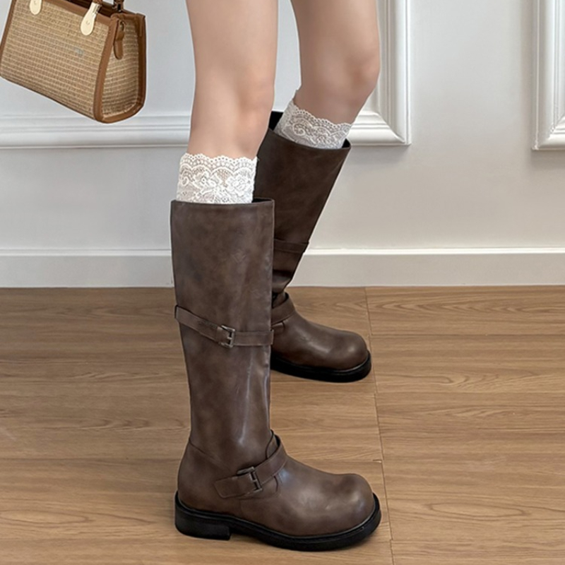 Vintage boucle de ceinture fem - High Knee Heel Boots avis et prix
