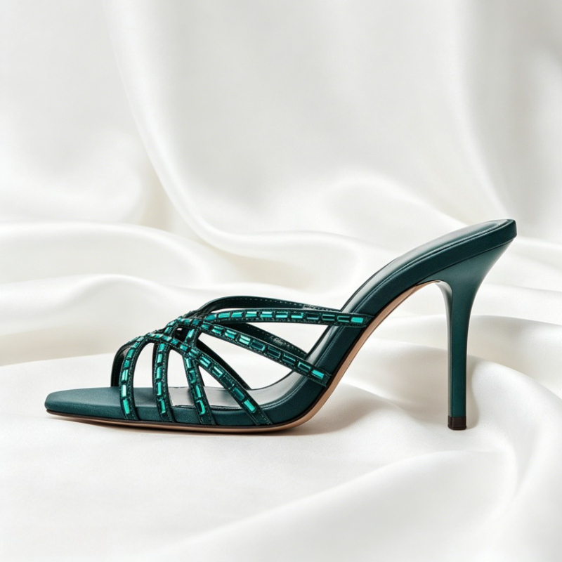Sandales à talons uniques bleu - Women'S Shoes Navy Blue avis et prix