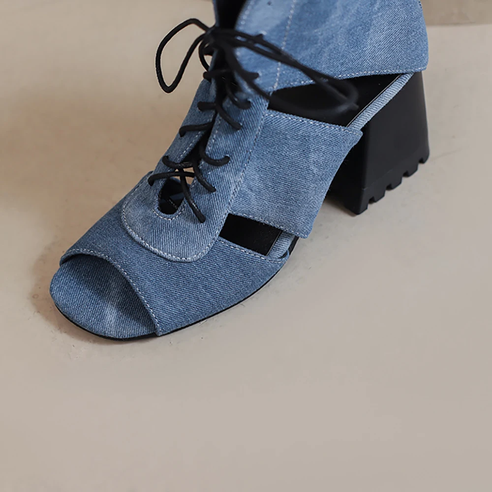Sandales confortables à talons - Women'S Shoes Navy Blue avis et prix