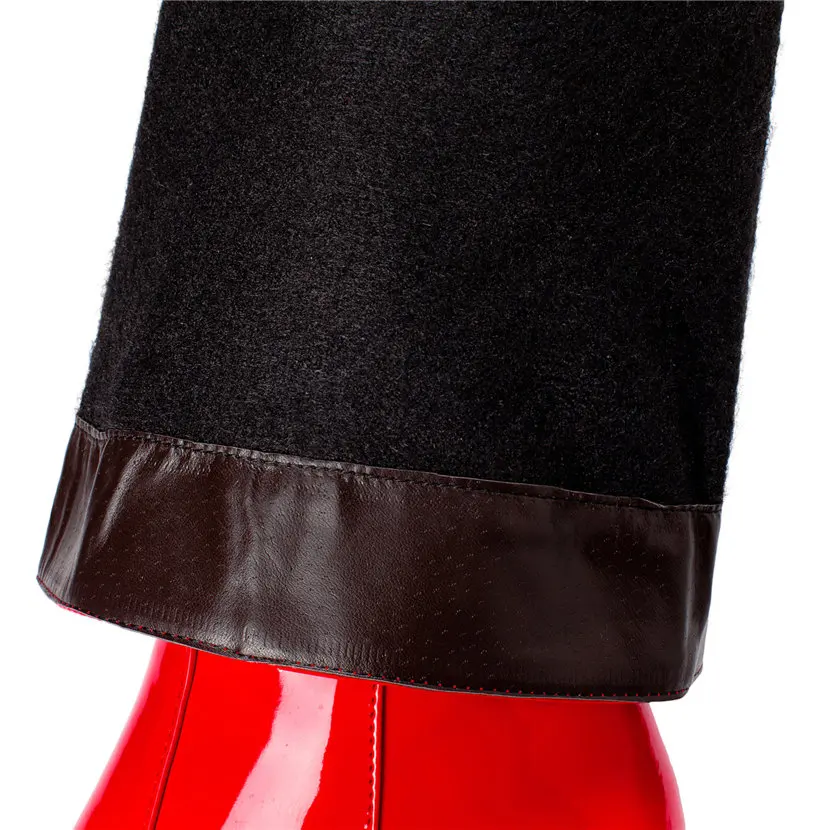 Bottes Hautes en Cuir Verni Ro - High Knee Heel Boots avis et prix