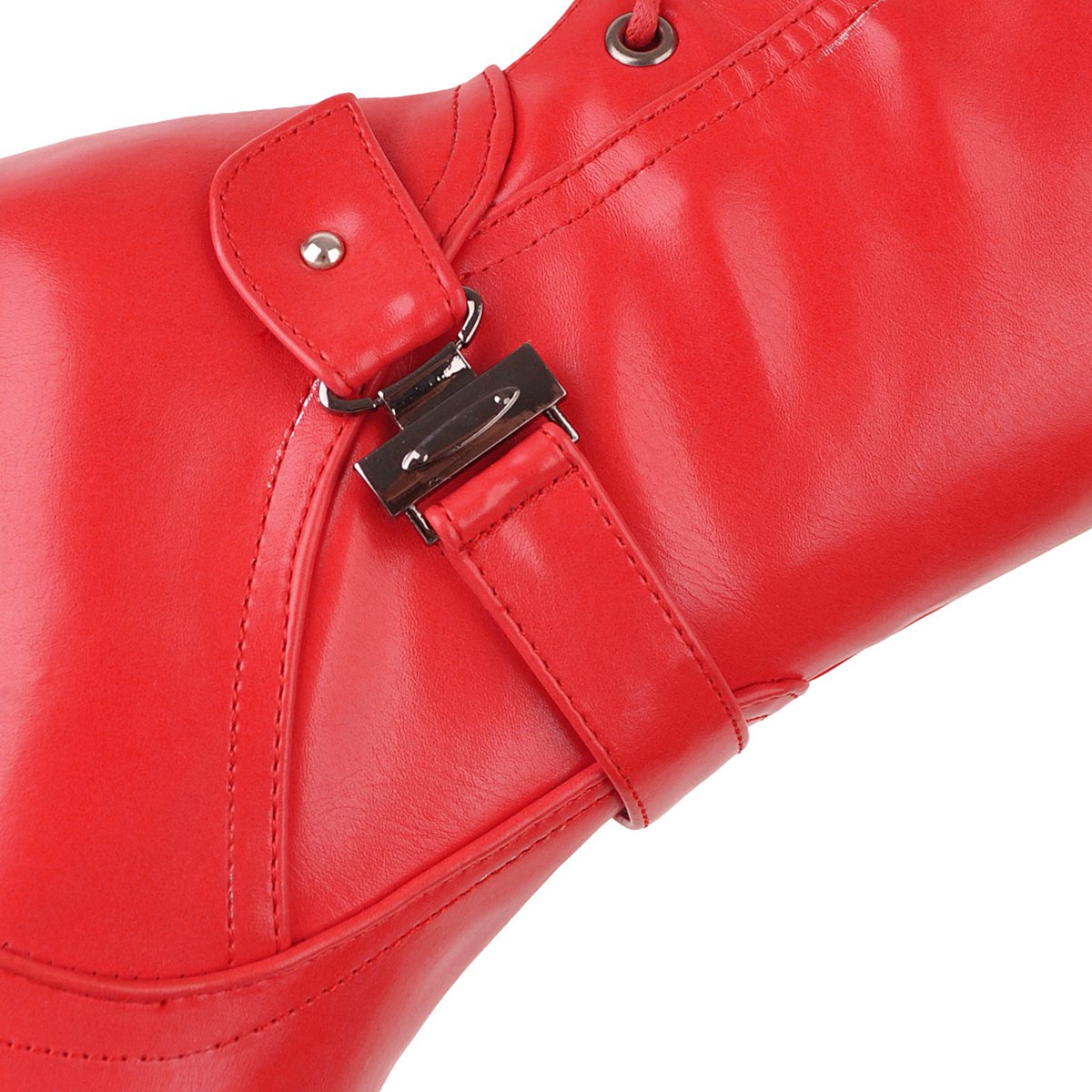 Hiver femmes à lacets plate-fo - High Knee Heel Boots avis et prix