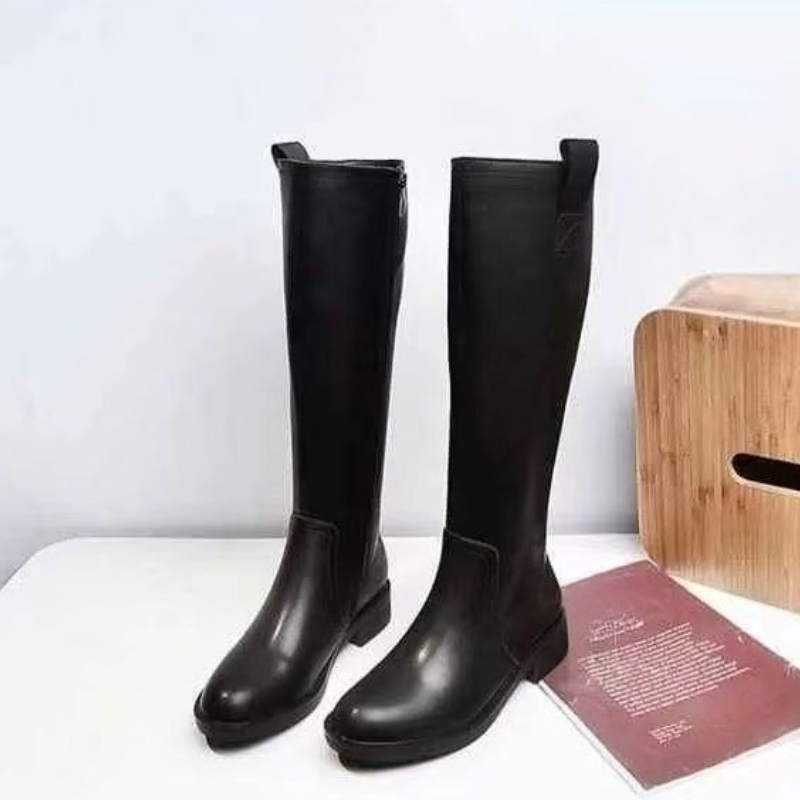 Cuir bout rond talon moyen fem - Women Shoes Sale avis et prix
