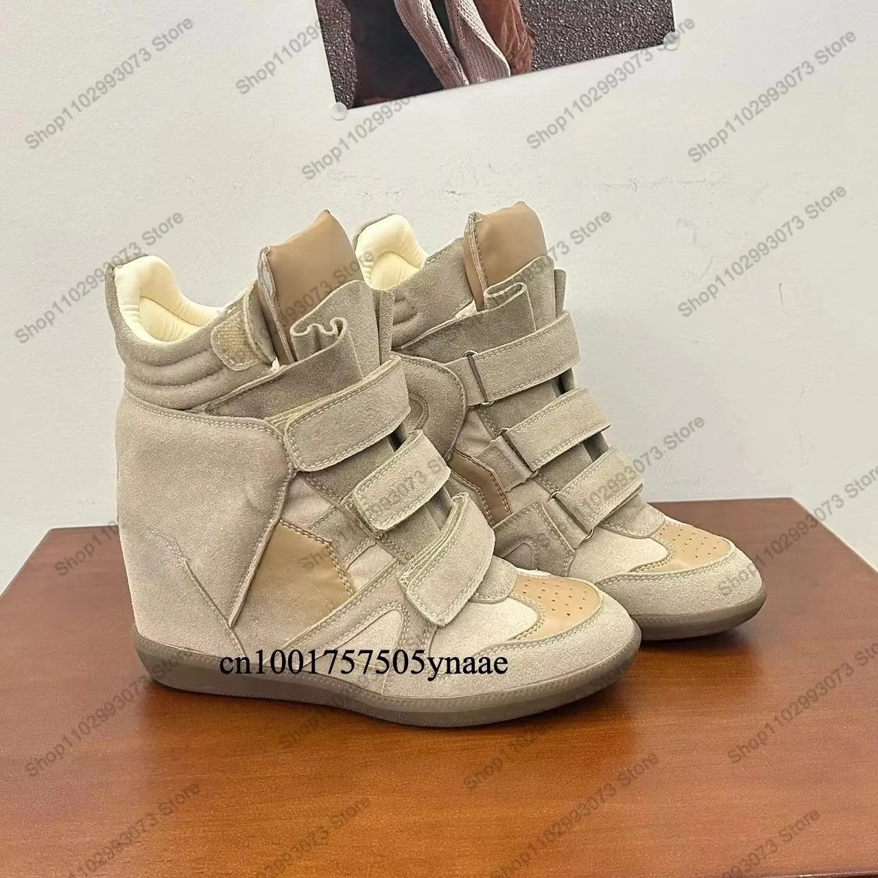 Baskets montantes à talon comp - Women Shoes Store avis et prix